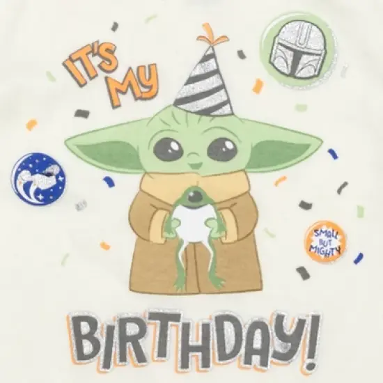 Star Wars Baby Yoda 3 Piece Set: T-Shirt Diaper Cover Hat -Test99 image {4}