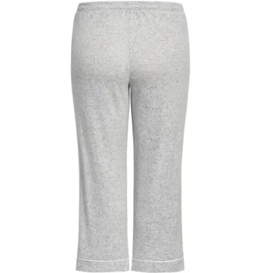 Women's Plus Size Hacci Sleep Pant - gray | AVENUE image {6}