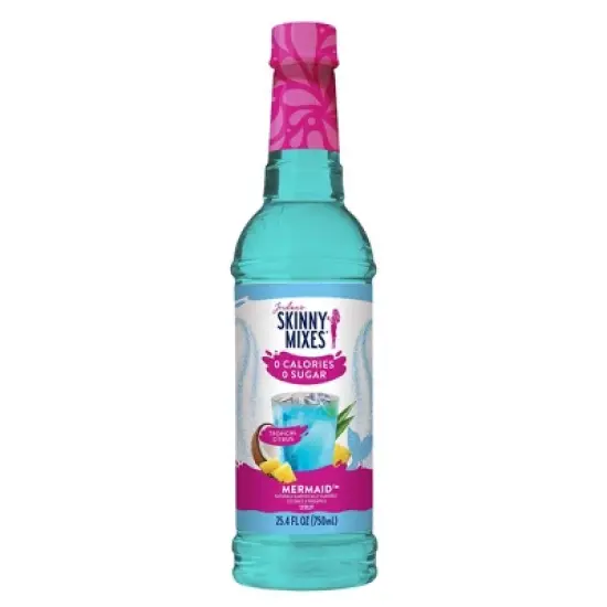 Jordan's Skinny Mixes Mermaid Sugar Free Fruit Flavored Water Enhancer Syrup for Drink Mix Iced Tea Lemonade and More - 25.4 fl oz image {9}
