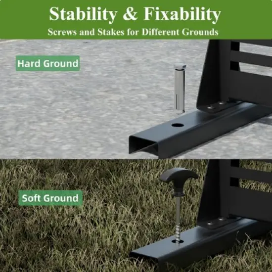 SpassWay 72"H 35"W Outdoor Metal Garden Trellis Privacy Screen Lattice Panel Indoor Room Divider In Black image {2}