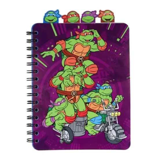 Inkology, LLC Teenage Mutant Ninja Turtles 4-Tab Spiral Notebook With 160 Dotted Sheets image {9}