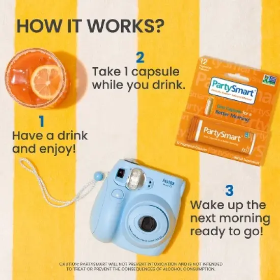 Himalaya PartySmart, One Capsule for a Better Morning, Plant-Based, Liver Support, 12 Capsules image {5}