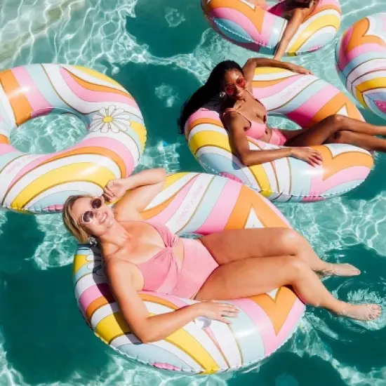 FUNBOY x Malibu Barbie Tube Pool Float - Pink image {2}