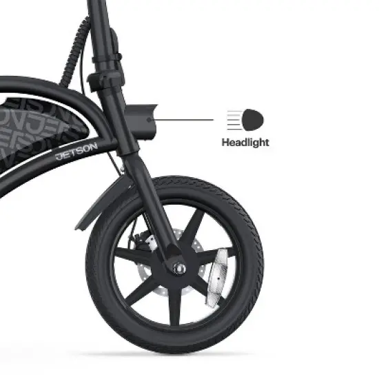 Jetson 14" Bolt Up Step Over Electric Bike - Black image {19}