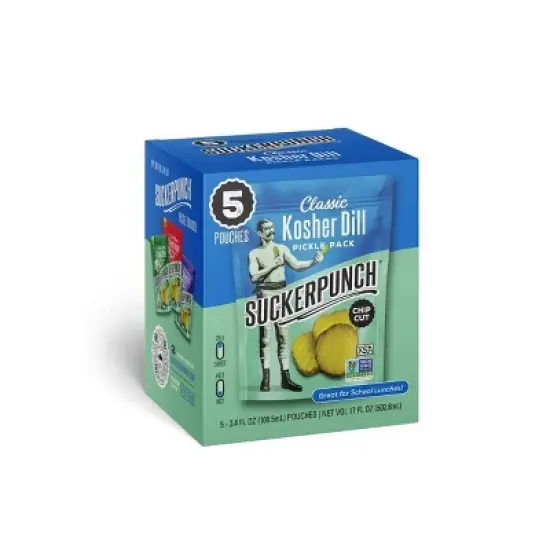 SuckerPunch Gourmet Kosher Dill Pickles - 17 fl oz/5ct image {6}