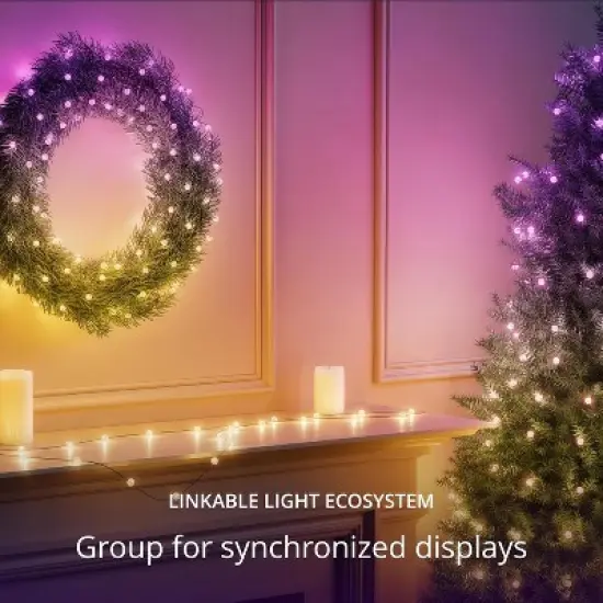 Twinkly Strings USB-C  100 Pearl-shaped RGB LEDs Green Wire USB-C image {5}