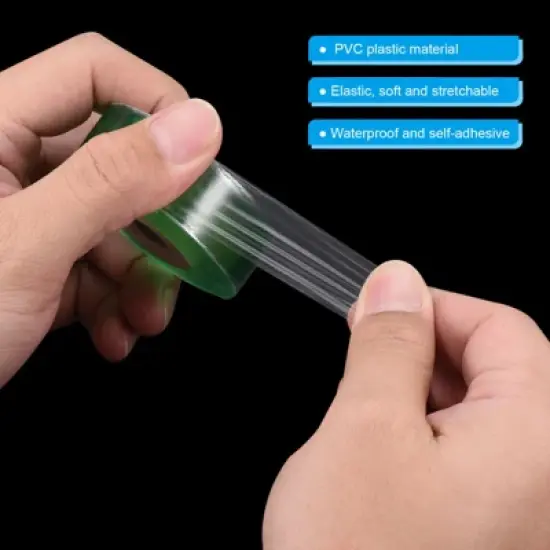 Unique Bargains Clear Garden Stretchable Grafting Tapes Green image {3}