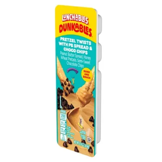 Lunchables Dunkables Pretzel with Peanut Butter and Chocolate Chips - 2oz image {7}