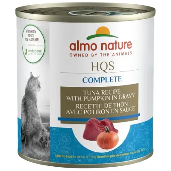 Almo Nature: HQS Complete Cat 12 Pack: Tuna Recipe w/ Pumpkin - 9.87oz Cans image {5}