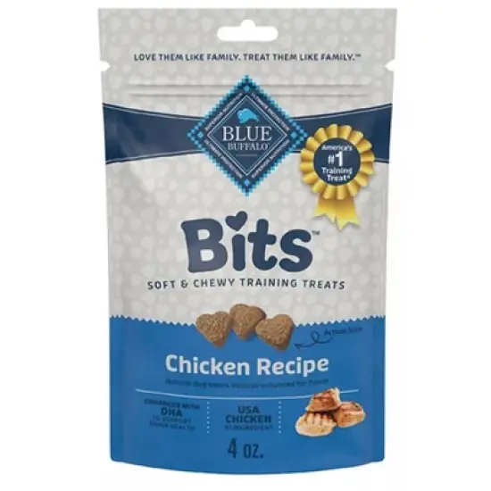 Blue Buffalo Bits Soft Dog Treats Variety Pack, 4oz each (Salmon and Chicken) image {2}