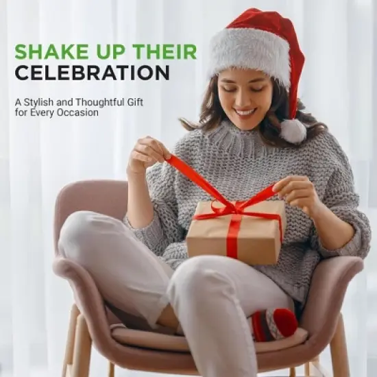 NutriChef 3-Piece Bartender Cocktail Shaker Set with Jigger & Bar Spoon - NCCSPC33 image {5}