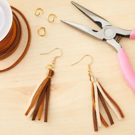 Bright Creations 30 Spools of Faux Leather Laces for Crafts, 2.5mm Vegan Suede Cord for Beading, DIY Crafts, 165 Yards (30 Colors) image {2}