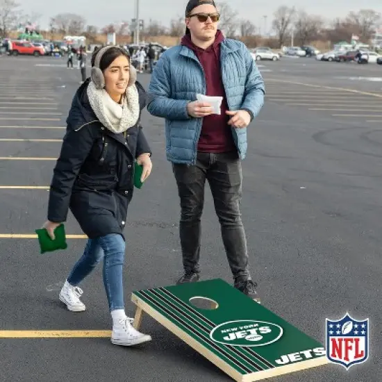 NFL New York Jets 2'x3' Wood Cornhole Set image {6}