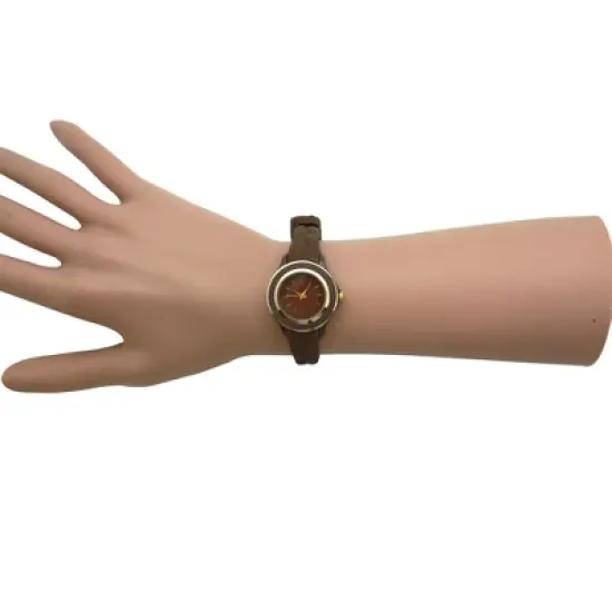 Olivia Pratt Braided Silicone Band Women Watch image {3}