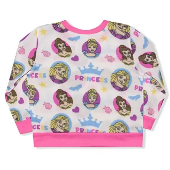 Disney Princess Girl's 2-Pack Graphic Pullover Sweatshirt and Jogger Pants Set for kids image {4}