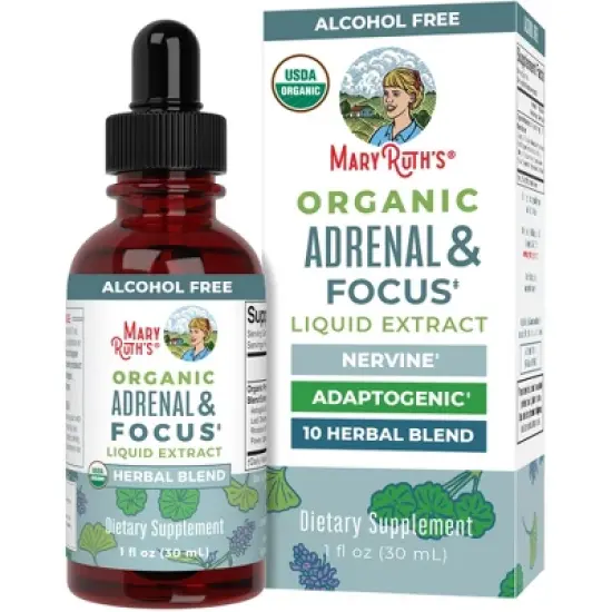 MaryRuth's Adult Adrenal & Focus Drops, Org, 1 oz image {9}