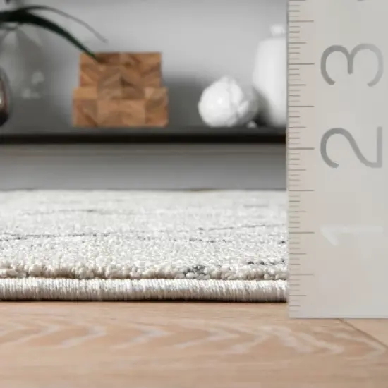 nuLOOM Alara Modern Trellis Tassel Area Rug image {2}