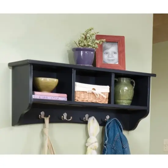 Shaker Cottage Coat Hooks with Storage - Alaterre Furniture image {3}