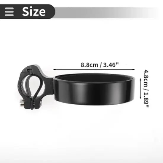 Unique Bargains Aluminum Alloy Bike Bottle Cup Holder image {3}