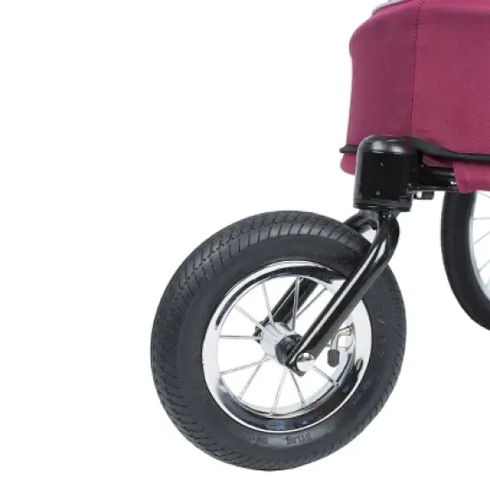 Petique All Terrain Cozy & Comfortable Pet Jogger Stroller with Tire Pump - Up to 77 LB image {8}