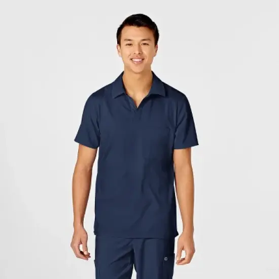 Wink Men's Collar Scrub Top image {10}