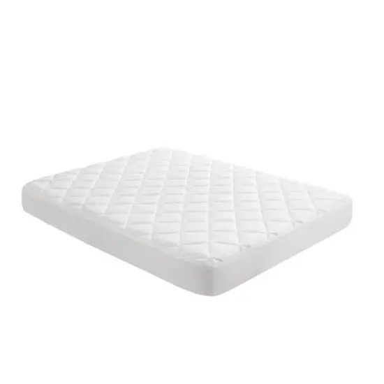 INFURNIC Mattresses Overfilled Deep Pocket Mattress Pad King, Cool and Comfortable with Silky Feel and Noiseless Design, White, 80"*78"*0.8 image {3}