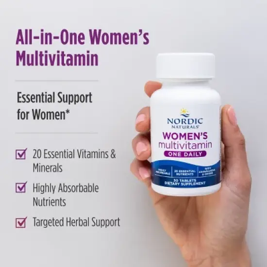 Nordic Naturals Women's One Daily Multivitamin Tablets - Unflavored - 30ct image {6}