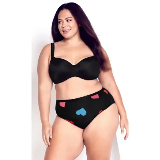 Women's Plus Size  Hi Cut Fashion 3 Pack Brief - multi | AVENUE image {3}
