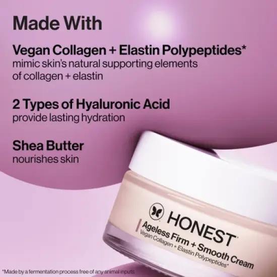 Honest Beauty Ageless Firm and Smooth Cream with Vegan Collagen and Hyaluronic Acid - 1.7 fl oz image {11}