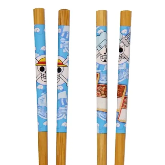 One Piece Brook Designs Set Of 2 Bamboo Chopsitcks 8.85 Inches Long Gift Set image {2}
