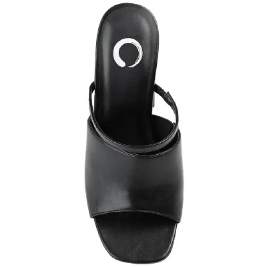 Journee Collection Womens Heiddy Tru Comfort Foam Open Square Toe Block Heel Sandals image {3}