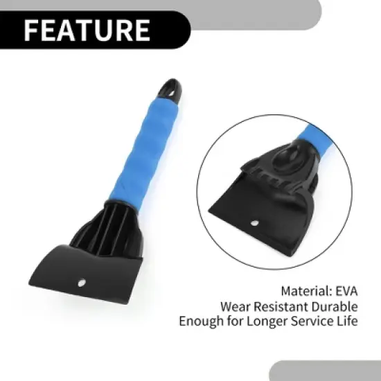 Unique Bargains Universal Car Ice Scraper SUV Snow Frost Remover for Car Truck RV EVA 1pc image {4}