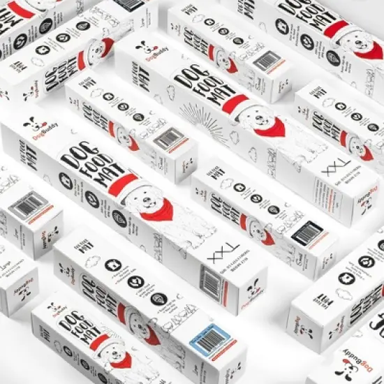 DogBuddy Dog Food Mat, Waterproof Mat for Dog Bowls, Silicone Mat for Dog Food and Water Bowl, Nonslip Rubber Pet Food Mat image {6}