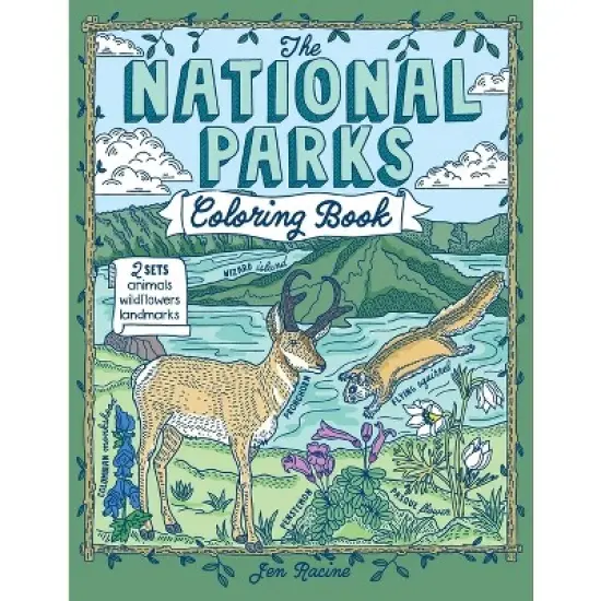 The National Parks Coloring Book - by  Jen Racine (Paperback) image {1}
