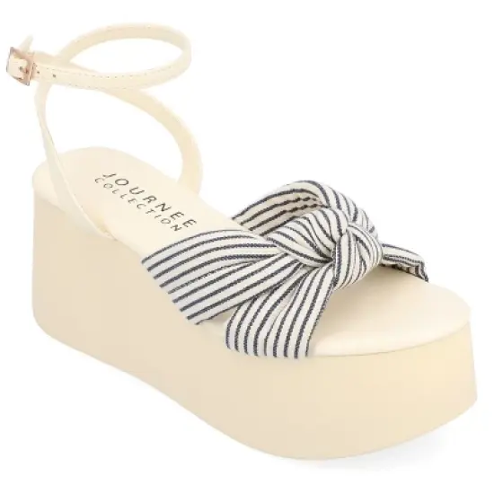 Journee Collection Womens Lailee Tru Comfort Foam Buckle Platform Sandals image {12}