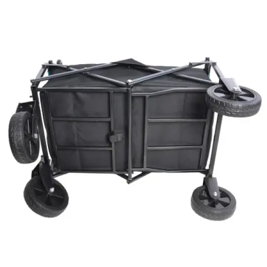 Mini Folding Wagon Garden Shopping Beach Cart image {8}