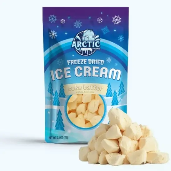 Arctic Farms Freeze Dried Ice Cream That Does Not Melt (Bits) (Cake Batter) image {7}