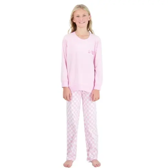 Sleep On It Girls 2-Piece Fleece Pajama Set - Love Flare image {1}
