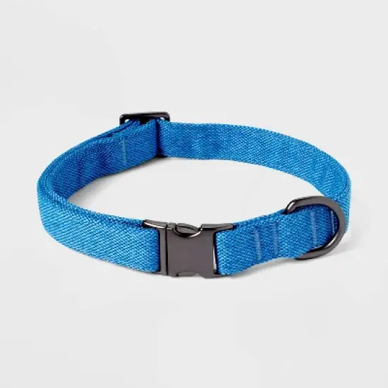 Tweed Fashion Adjustable Dog Collar - Blue - Boots & Barkley&trade; image {3}