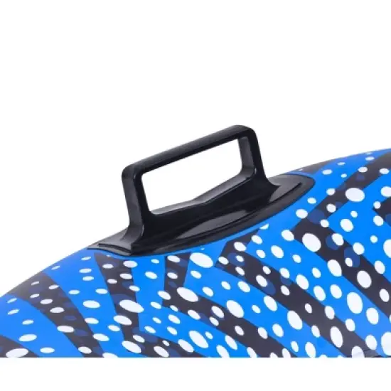 Pool Central 37" Blue and Black Inflatable Ride-On Pool Float or Snow Tube image {2}