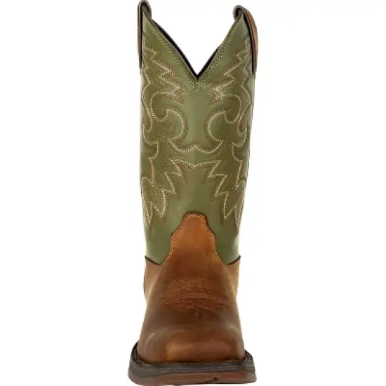 Men's Brown Rebel by Durango Coffee & Cactus Pull-On Western Boot Size 8.5 image {2}