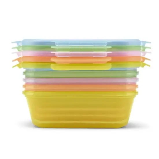 Ello 10pc Snap and Nest Meal Prep Food Storage Containers image {5}