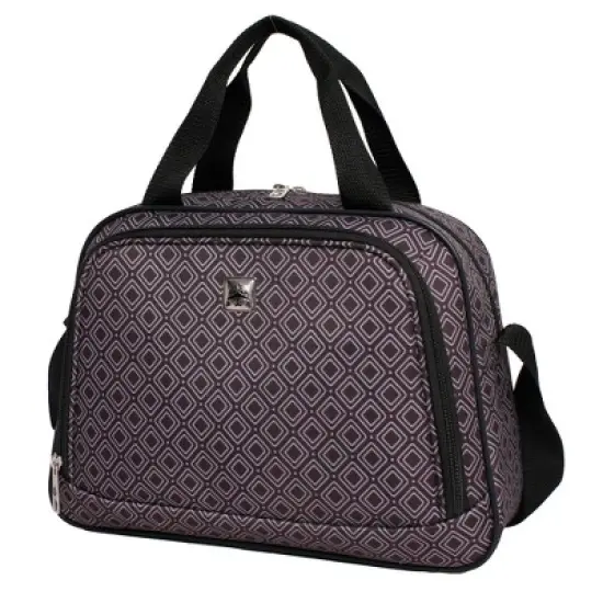 Skyline 4pc Softside Checked Luggage Set - Gray Geo image {10}