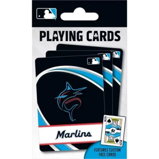 MasterPieces Officially Licensed MLB Miami Marlins Playing Cards - 54 Card Deck for Adults image {5}