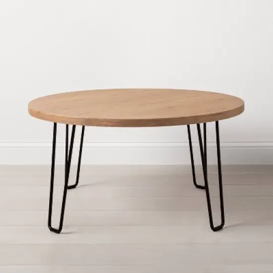 Wood & Wire Coffee Table Natural/Black - Hearth & Hand&trade; with Magnolia image {2}