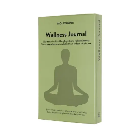 Moleskine Guided Journal 5.12"x8.25" Wellness: Hard Cover, Adult Wellness Notebook, 400 Pages, Elastic Closure, Light Green image {8}