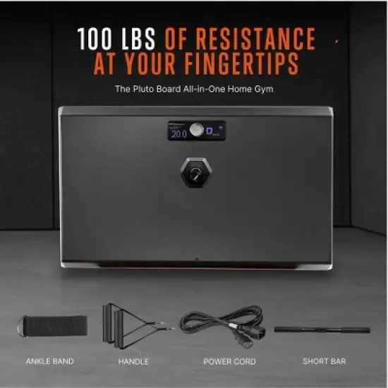 SQUATZ Pluto Board Compact Smart Workout System - Multifunctional Home Fitness Device with Resistance Training & App Connectivity image {1}