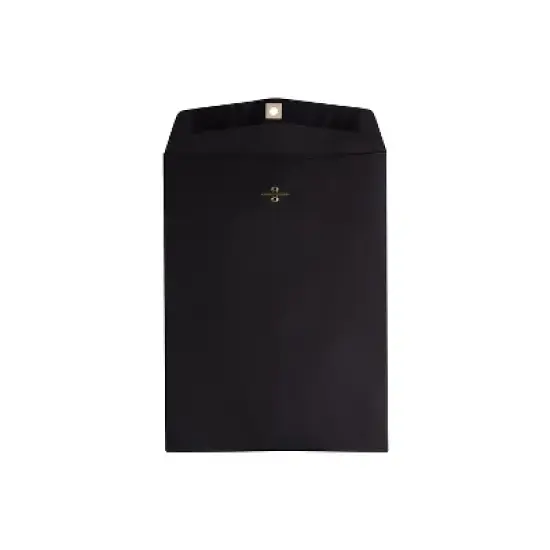 JAM Paper 9 x 12 Open End Catalog Envelopes with Clasp Closure Black 73854 image {1}