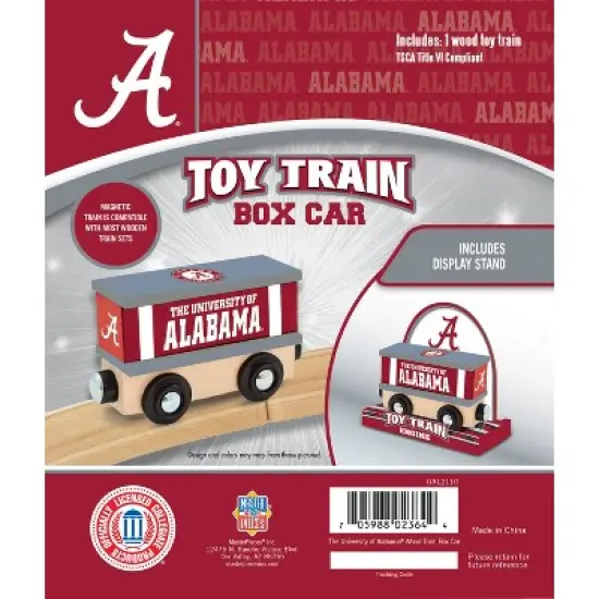 MasterPieces Wood Train Box Car - NCAA Alabama Crimson Tide image {3}