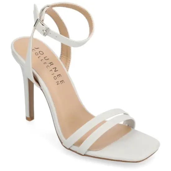 Journee Collection Womens Yevva Ankle Strap Stiletto Open Toe Pumps image {12}
